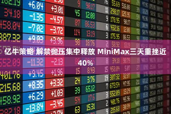 亿牛策略 解禁抛压集中释放 MiniMax三天重挫近40%