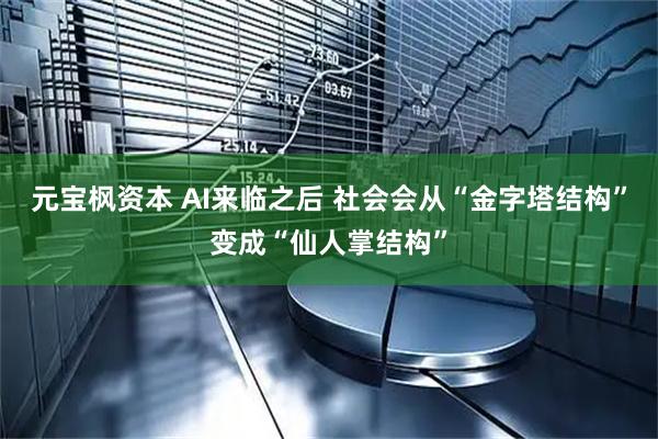 元宝枫资本 AI来临之后 社会会从“金字塔结构”变成“仙人掌结构”